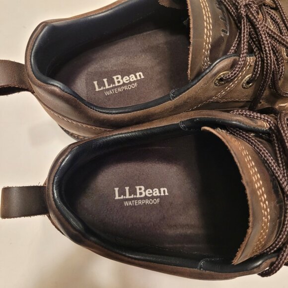 L.L. Bean WIDE Waterproof East Point Rugged English Moc Shoes - Picture 7 of 10